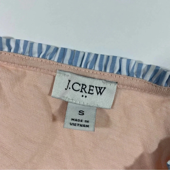 J Crew Factory Ruffle Trim Cotton Tank Top Size Small - Picture 7 of 7